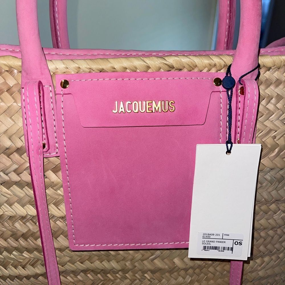 JACQUEMUS Pink Le Grand Panier Soleil Tote Bag JACQUEMUS Le Grand Panier Soleil - Picture 6 of 16